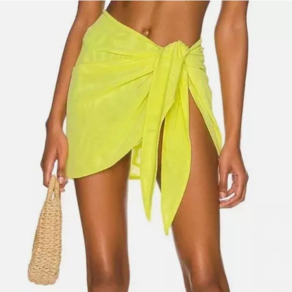 Good American Electric Yellow Swim Sarong (OS)